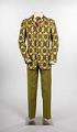 Image of Green patterned suit worn by John Doyle Bishop, 1970